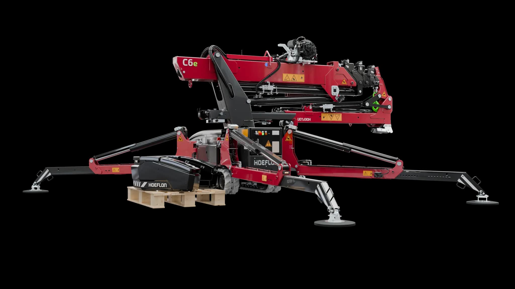 Grue Hoeflon C6e BR avec le ballast déconnecté