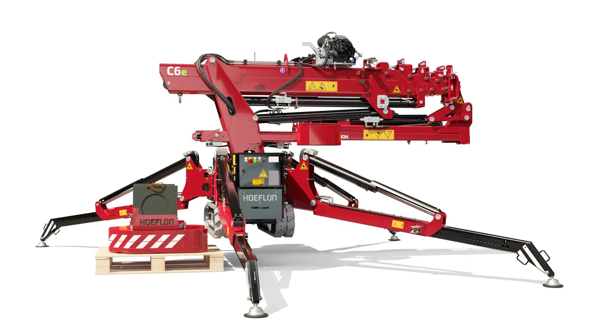 Image de la Hoeflon C6e avec contrepoids amovible.