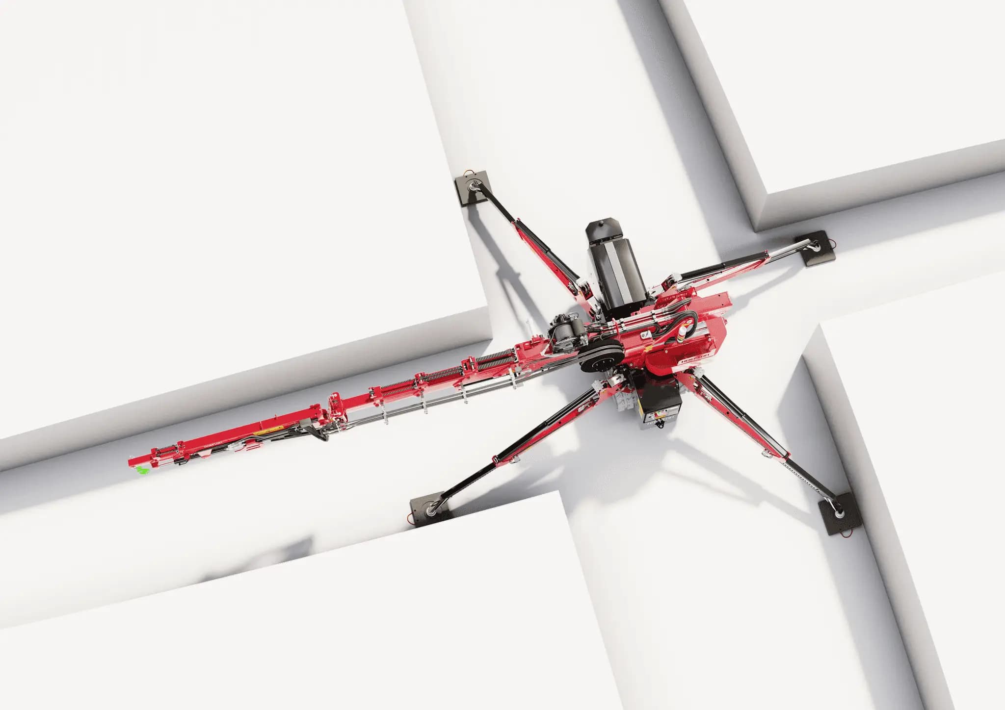 Image rendue de la Hoeflon C6e, vue de dessus.